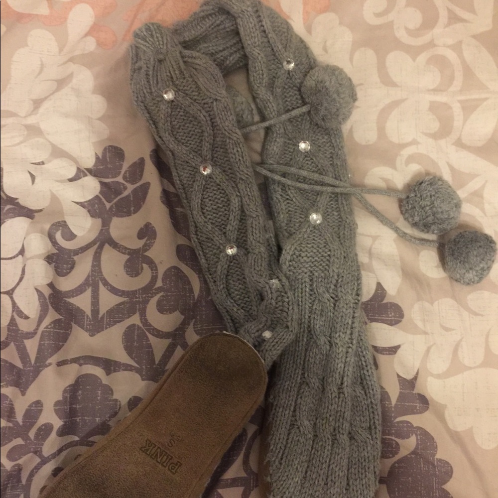 Victoria’s Secret PINK sweater sock boots